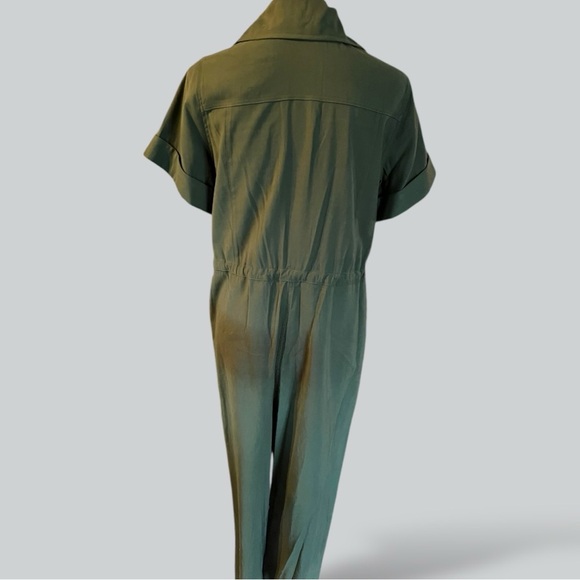 GLAMOUR Utility Jumpsuit Olive / Military Green, NEW - Picture 2 of 5